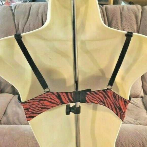 Bra Red/Black Zebra Print 36C, Great Shape & Sexy - Picture 3 of 6